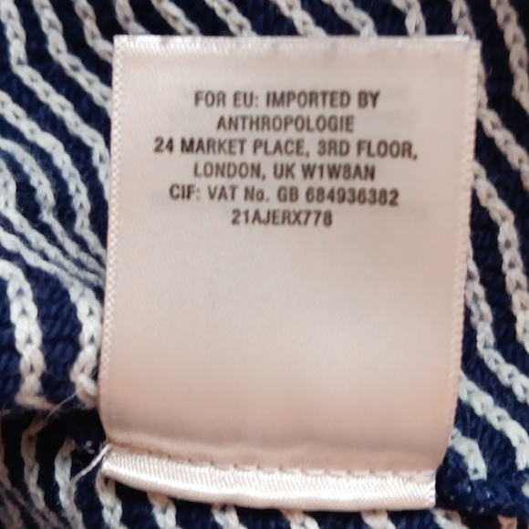 Anthropologie navy Marin cropped bolero NWT - Picture 6 of 6